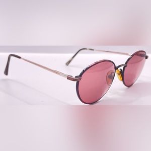 Vintage Christie Brinkley Serenity Purple Oval Sunglasses Frames Only
